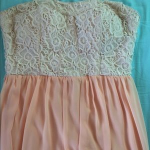 Strapless short dress
